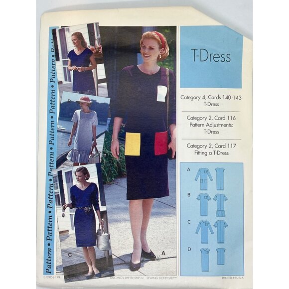Vintage Sewing Step by Step Pattern Misses T-Dress Size 12-16 Uncut & Factory Fo - Picture 1 of 2